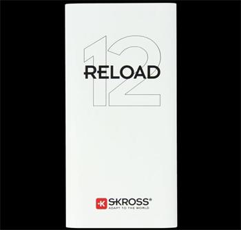Skross Reload 12, powerbank 12000mAh, 1A + 2,1A výstupy, microUSB kabel, biely
