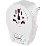Skross World to Europe USB C20PD, cestovný univerzálny adaptér pre cudzincov do strednej Európy, 1×USB-C, 1×USB-A