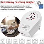Skross World to Europe USB C20PD, cestovný univerzálny adaptér pre cudzincov do strednej Európy, 1×USB-C, 1×USB-A