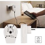 Skross World to Europe USB C20PD, cestovný univerzálny adaptér pre cudzincov do strednej Európy, 1×USB-C, 1×USB-A