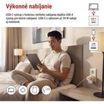 Skross World to Europe USB C20PD, cestovný univerzálny adaptér pre cudzincov do strednej Európy, 1×USB-C, 1×USB-A