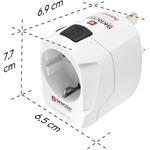 Skross World Travel Pro Light USB, cestovný adaptér, 3-pól., univerzál., 2xUSB-A
