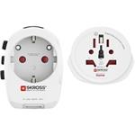 Skross World Travel Pro Light USB, cestovný adaptér, 3-pól., univerzál., 2xUSB-A