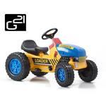 Šliapací traktor G21 Classic žluto/modrý