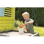 Smoby, detský záhradný domček so štvorcovým pieskoviskom/záhonom