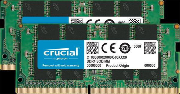 SO-DIMM kit 32GB DDR4 - 2400 MHz Crucial CL17 DR x8, 2x16GB
