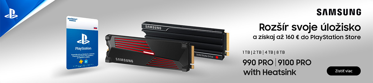 So Samsung SSD získaš bonus až 160€ do PS Store