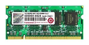 SODIMM DDR2 1GB Transcend 667MHz CL5