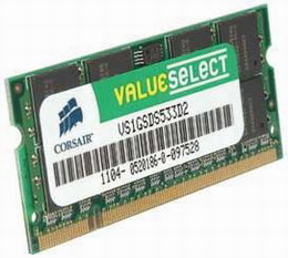 SODIMM DDR2 2GB Corsair 800 CL5 (VS2GSDS800D2)