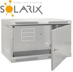 Solarix 19" závesný rack 6U/400mm, sivý