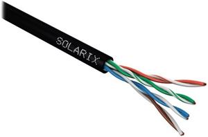 Solarix kábel, cat. 5e, UTP drôt, 100m Outdoor