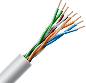 Solarix kábel, cat. 5e, UTP lanko, na metre 1,0m, sivý