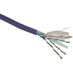 Solarix kábel, cat. 6, FTP drôt, na metre 1,0m, fialový