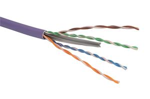 Solarix kábel, cat. 6, UTP drôt, 305 m, fialový