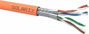 Solarix kábel, cat. 7, SSTP drôt, 500m oranžový