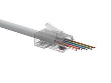 Solarix Univerzální EASY konektor RJ45 CAT6 UTP 8p8c na drát i licnu / SXRJ45-6-UTP-EASY