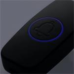 Solight 1L80B, bezdrôtový zvonček, do zásuvky, 180m, čierny, learning code