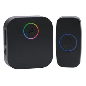 Solight 1L80B, bezdrôtový zvonček, do zásuvky, 180m, čierny, learning code