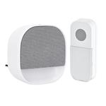 Solight 1L81, bezdrôtový zvonček s nočným svetielkom, do zásuvky, 180m, biely, learning code