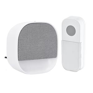 Solight 1L81, bezdrôtový zvonček s nočným svetielkom, do zásuvky, 180m, biely, learning code