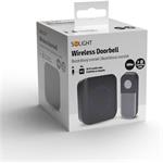 Solight 1L82B, bezdrôtový zvonček, do zásuvky, 180m, čierny, learning code