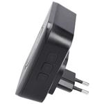 Solight 1L82B, bezdrôtový zvonček, do zásuvky, 180m, čierny, learning code