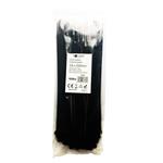Solight 1P26, viazacie nylonové pásky, 3,6 x 200mm, čierna, 100ks