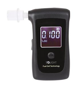 Solight 1T06, alkohol tester profesionálny, Fuel Cell, 0,00 - 4,00‰ BAC, citlivosť 0,008‰