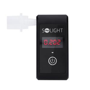 Solight 1T09, alkohol tester mini, Fuel Cell, 0,0 - 5,0‰ BAC,citlivosť 0,08‰