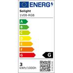Solight 1V08-RGB, LED 2v1 vonkajšia vianočná reťaz, gule, diaľkový ovládač, 100LED, RGB + biela, 10m+ 5m, 8 funkcií, IP4