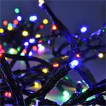 Solight 1V11-M, LED vonkajšia vianočná reťaz s diaľkový ovládaním a zvukovým senzorom - Cluster, 576 LED, 8 funkcií, čas
