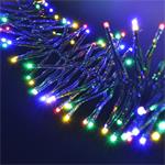 Solight 1V11-M, LED vonkajšia vianočná reťaz s diaľkový ovládaním a zvukovým senzorom - Cluster, 576 LED, 8 funkcií, čas