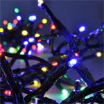 Solight 1V11-M, LED vonkajšia vianočná reťaz s diaľkový ovládaním a zvukovým senzorom - Cluster, 576 LED, 8 funkcií, čas