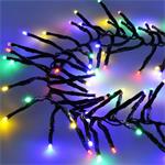 Solight 1V11-M, LED vonkajšia vianočná reťaz s diaľkový ovládaním a zvukovým senzorom - Cluster, 576 LED, 8 funkcií, čas