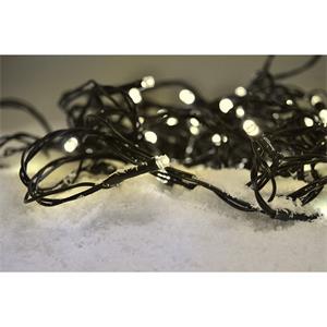 Solight 1V110-WW, LED vonkajšia vánočná reťaz, 50 LED, 5m, prívod 3m, 8 funkcií, časovač, IP44, teplá biela