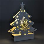 Solight 1V218, LED kovový vianočný stromček, 2x AA