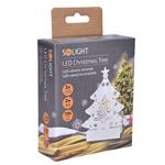 Solight 1V218, LED kovový vianočný stromček, 2x AA
