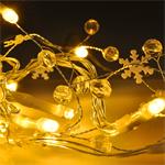 Solight 1V235, LED reťaz s ozdobnými príveskami 20LED, 60x mini dekorácie, 2m, 2x AA