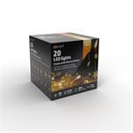 Solight 1V235, LED reťaz s ozdobnými príveskami 20LED, 60x mini dekorácie, 2m, 2x AA