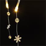 Solight 1V235, LED reťaz s ozdobnými príveskami 20LED, 60x mini dekorácie, 2m, 2x AA