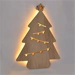 Solight 1V260, LED nástenná dekorácia vianočný stromček, 24x LED, 2x AA