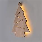 Solight 1V260, LED nástenná dekorácia vianočný stromček, 24x LED, 2x AA