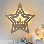 Solight 1V261, LED nástenná dekorácia vianočná hviezda, 24x LED, 2x AA