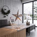 Solight 1v262-S, LED vianočná hviezda stolová, 10x LED, 3x AA, strieborná