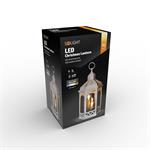 Solight 1V266, LED vianočný lampáš biely, 33cm, 3x LED sviečka, 3x AAA
