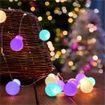 Solight 1V274, LED vianočná reťaz farebné gule