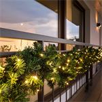 Solight 1V299, LED vianočná girlanda s ihličím, 7m, 112x LED, časovač, 230V, IP44