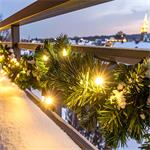 Solight 1V299, LED vianočná girlanda s ihličím, 7m, 112x LED, časovač, 230V, IP44