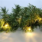 Solight 1v300, LED vianočná girlanda s ihličím, 3m, 48x LED, časovač, 3xAA, IP44