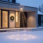 Solight 1v308, LED reťaz s hviezdou na vianočný strom, výška 2,1m, 212 LED, IP44